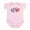 Petal Pink, variant on CafePress - Patriotic Peace Sign And USA Flag Infant Bodysuit - Baby Light Bodysuit, Size Newborn - 24 Months