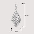 thumbnail image 4 of 2.00 CTW Natural Diamond Polki Statement Mother's Day Gift Pendant 925 Sterling Silver, 4 of 5