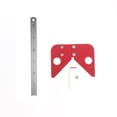 thumbnail image 1 of Stainless Steel Scriber Woodworking Center Scribe Carpenter Gauge Sharpla Regla de centro redondo de carpintero, 1 of 8