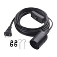thumbnail image 1 of Cable de extensión para lámpara colgante, para bombilla de 60 W con base E26, accesorios de iluminación para granja, garaje, enchufe estadounidense. Cable de 18 m, 1 of 8
