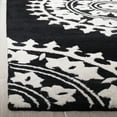 thumbnail image 3 of SAFAVIEH Soho Rozanne Medallion Area Rug, Black/Ivory, 6' x 6' Square, 3 of 8