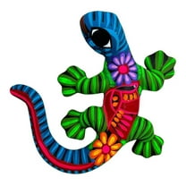 Talavera Sculpture Mexican Pottery Gurerro Folk Art Multicolor Home Decor Handmade Hand Painted Indoor Outdoor Garden 10.25" (Multi 3)