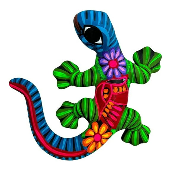 Talavera Sculpture Mexican Pottery Gurerro Folk Art Multicolor Home Decor Handmade Hand Painted Indoor Outdoor Garden 10.25" (Multi 3)