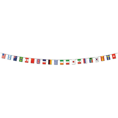 UPC 034689577386 product image for All Weather International Banner Flags With String Decoration | upcitemdb.com