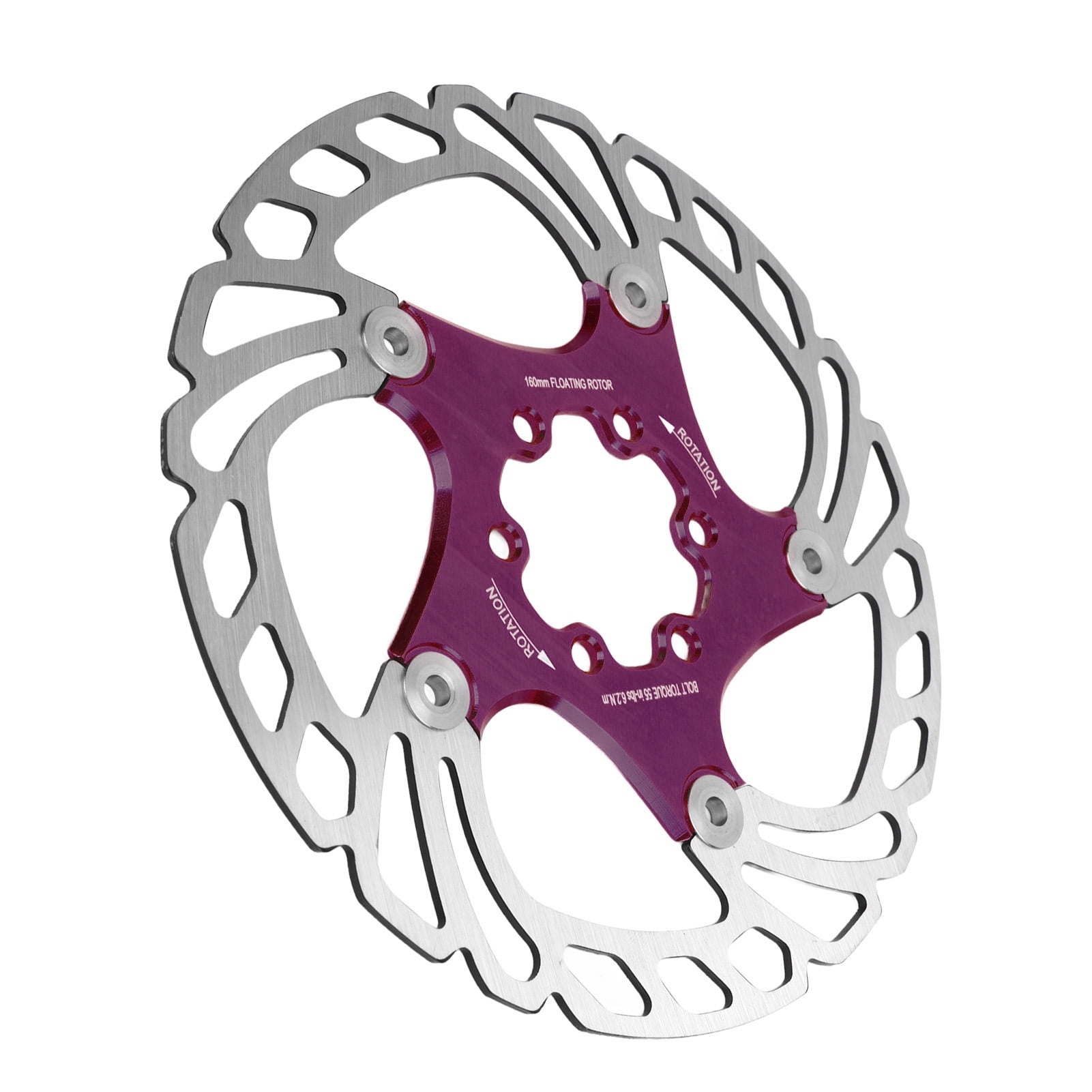 Disc Brake Pad Rotor,16cm Bicycle Floating Disc Brake Rotor with