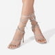 thumbnail image 5 of Sandalia DREAM PAIRS con tiras plateadas y tacón cuadrado 7, 5 of 6