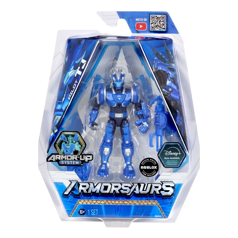 Armorsaurs Triceratops Pilot (TJ) Action Figure Toy, 3.75-Inch