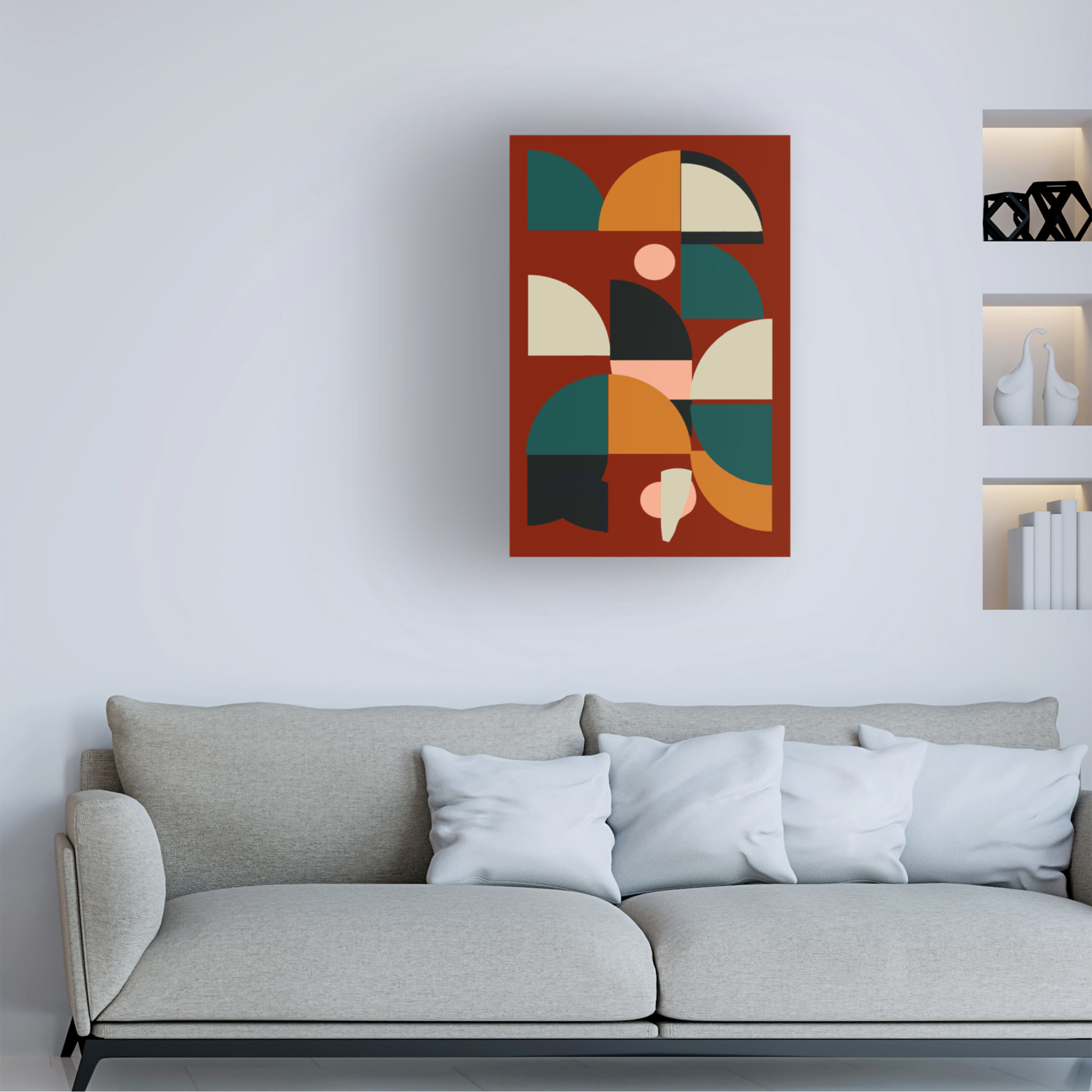 Trademark Fine Art Vision Studio Arches on Rust II Canvas Wall Art