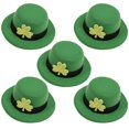 thumbnail image 1 of Guardurnaity 5 uds sombrero verde horquilla decoración del día de San Patricio accesorio de disfraz de fiesta niños niñas regalo hoja verde Accesorio para el cabello, 1 of 6