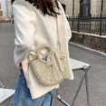 thumbnail image 2 of Hobo Women's Straw Beach Tote Bag Woven Summer Bags Bohemian Vacation Casual Handbag, 2 of 5