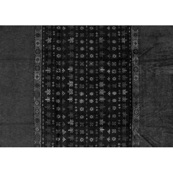 Ahgly Company Indoor Rectangle Abstract Gray Modern Area Rugs, 8' x 12'