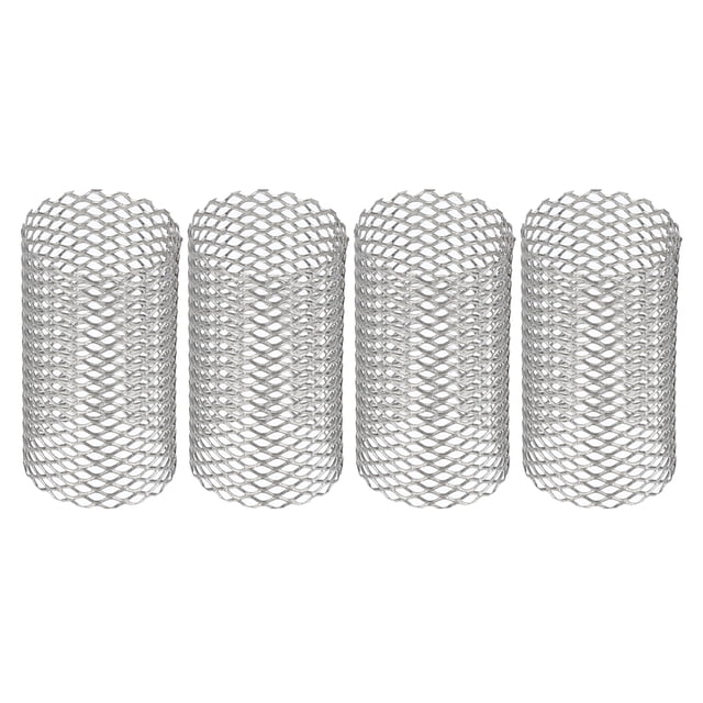 Uxcell 4 Pcs 18mm OD Malla de Colador, 30mm H Pantalla Y Formada Filtro Malla de Válvula Malla de Colador Acero Inoxidable 304