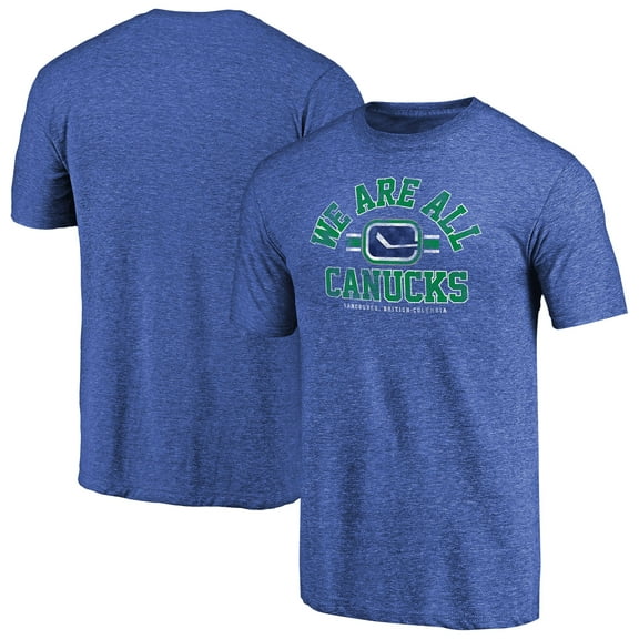 Men's Blue Vancouver Canucks Arch Hometown Collection Tri-Blend T-Shirt