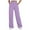 purple, variant on Posijego Wide Leg Sweatpants for Women Open Bottom Joggers Elastic Waist Baggy Casual Lounge Pants