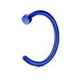 thumbnail image 1 of Xiao Hua 2 aros de titanio quirúrgico unisex para la nariz, abiertos, de 8 mm, color azul, 1 of 4