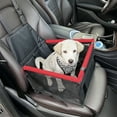 thumbnail image 6 of Waterproof Pet Car Seat Booster with Safety Straps | Non-Slip Design for Cats & Dogs | 15 lb Weight Limit | Easy to Install & Store | 16.54x15.75x12.6 Inches, 6 of 6