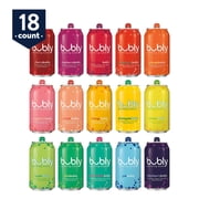 bubly Sparkling Water, Variety Pack, 12 fl oz, 18 Pack Cans