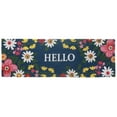 thumbnail image 1 of Coir Door Mat Floral Hello 16 X 48, 1 of 3