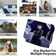 thumbnail image 5 of Ultra-Soft Micro Flannel Fleece Throw Blanket Warm Lightweight for All Seasons Throw Kids Adults Bedding Sofa Office (Style-3, 40"x50"), 5 of 6