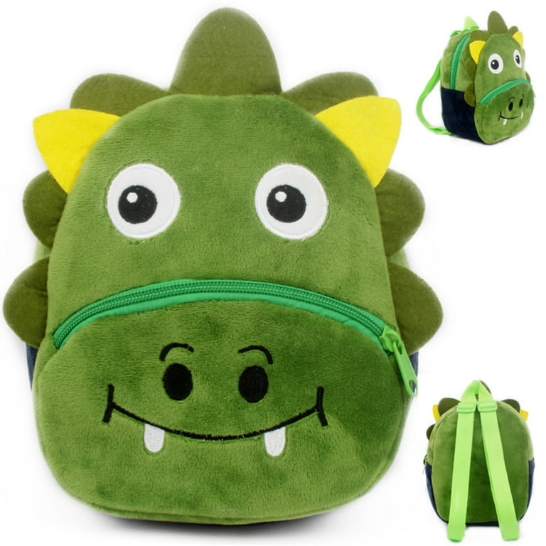 Fashion Creative 3D Dinosaur Backpack Cute Animals Cartoon Plush Backpack  Dinosaurs Bags for Children Kids Boy