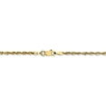 thumbnail image 4 of 10k Yellow Gold 2.25mm Diamond-Cut Rope Chain Necklace - with Secure Lobster Lock Clasp 20", 4 of 6