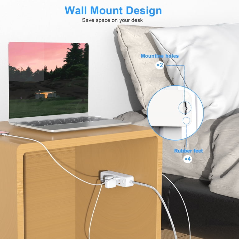 JcBlaon 12-in-1 Power Strip with USB-C, 5 Ft photo 4