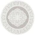 thumbnail image 4 of SAFAVIEH Marbella Beatrice Traditional Area Rug, Light Grey/Ivory, 5' x 8', 4 of 10