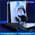 thumbnail image 3 of Cooling Charging Base for PS5 Controllers with RGB Lighting and Internal Cooling Fan Compatible with PS5 and PS5 Slim, 3 of 14