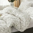 Floral Duvet Cover Set White Organic Cotton Duvet Cover Cottagecore