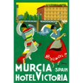 thumbnail image 3 of Retrotravel 13x18 Black Modern Framed Museum Art Print Titled - Murcia Hotel - Valencia Spain, 3 of 5