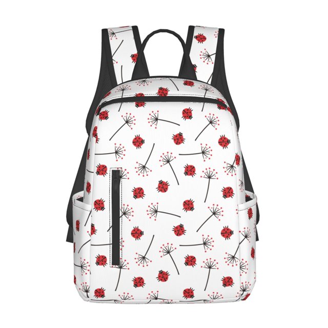 Balery Ladybug With Dandelion Mochila Ligera para Hombres y Mujeres – Resistente y Impermeable, Ideal para la Escuela, el Trabajo, los Viajes y el Uso Diario