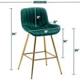 Black Stools Mid Century Modern Barstools Counter Height Stools with