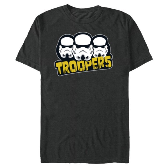 Star Wars Dark Side Imperial Stormtrooper Helmets Troopers - Short Sleeve Blended T-Shirt for Adults - Customized-Dark Heather