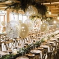 thumbnail image 2 of 60 Pack Gold Balloons + Gold Confetti Balloons w/Ribbon | Balloons Gold | Gold B, 2 of 5