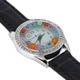 thumbnail image 4 of GlassOfVenice Murano Glass Watch Millefiori And Crystals With Leather Band - Brown, 4 of 8