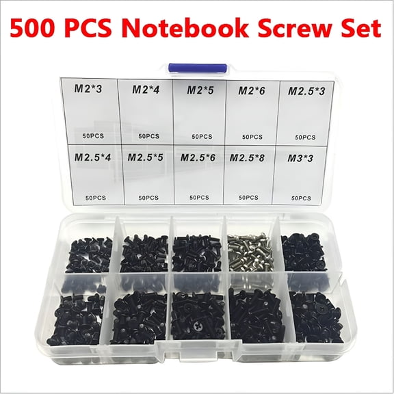 TALENO 500pcs laptop computer screws set universal screw m2 m2.3 m3