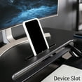 thumbnail image 2 of VIVO Black Height Adjustable Extra Wide 42" Stand Up Desk Converter Workstation, 2 of 8