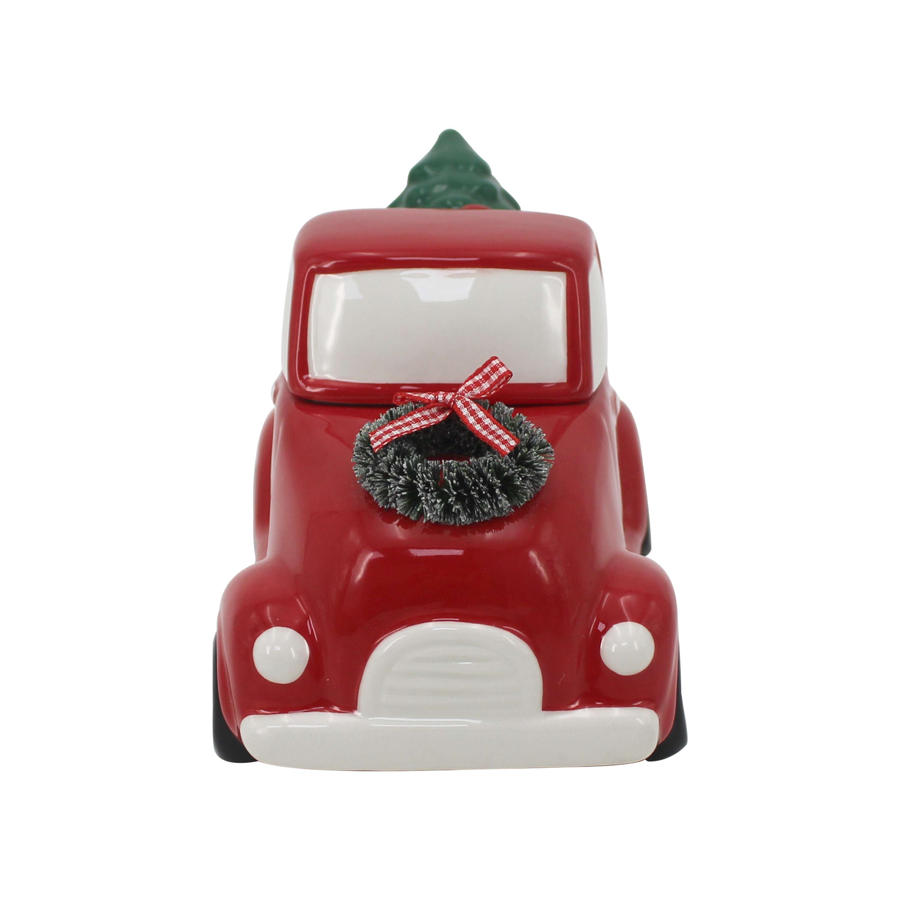 Mainstays 2-Wicks Truck Ceramic Scented Jar Candle, Country Holiday, 9oz