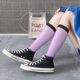 thumbnail image 5 of KLL Lavender Roses Arrangement Print Cool Socks Men's Women's Crew Socks Funny Crazy Novelty Stockings, 5 of 6