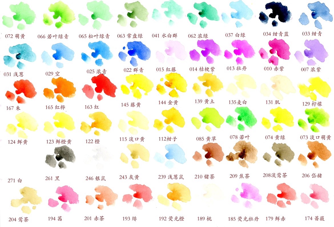 Kusakabe expert for watercolor paint set Handmade 90 color 0.5ml iron box