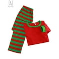 thumbnail image 2 of Gustave Christmas Family Matching Pajamas Set Striped Xmas Family Pjs Set Holiday Jammies Sleepwear 2 Pieces Long Sleeve Tops Pants Loungewear for Women Men Kids Couples, 2 of 6