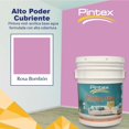 thumbnail image 2 of PINTEX Kit Pinta-me Pintura Vinil-Acrílica 19 L | Incluye Brocha, Mini Rodillo, Felpas, Masking Tape y Plastiprotector | Acabado Mate | Fácil Aplicación | Interiores y Exteriores | Rosa Bombon, 2 of 5