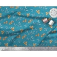 thumbnail image 3 of Soimoi Blue Heavy Canvas Fabric Berries Leaves Fabric Prints By Yard 58 Inch Wide, 3 of 3