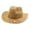 Khaki, variant on PMVFHDE Women Men Summer Western Cowboy Hat Shapeable Straw Hat Hollowed Out Sun Hat For Beach And Performance Khaki