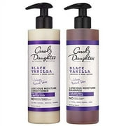 Carol?s Daughter Black Vanilla Moisture & Shine Shampoo and Conditioner Set For Dry Hair and Dull Hair, Sulfate Free Shampoo and Hydrating Hair Conditioner (Packaging May Vary)