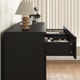 thumbnail image 6 of Oufan 6 Drawers Dresser Chests for Bedroom, Wood Chests of Drawers, Modern Dressers Chest Organizer for Bedroom, Living Room, Hallway, Black, 6 of 9
