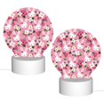 thumbnail image 2 of Daiia Rose Rabbit Pattern Acrylic Night Light, LED Touch Light, Bedroom Night Light, Soft Glowing Lamp Perfect Gift for Mother's Day, Birthday, or Christmas, 2 of 9