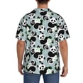thumbnail image 3 of Kdxio Men's Hawaiian Shirt for Men Short Sleeve Shirt Panda And Eucalyptus Summer Casual Holiday Beach Button Down T-Shirts, 3 of 5