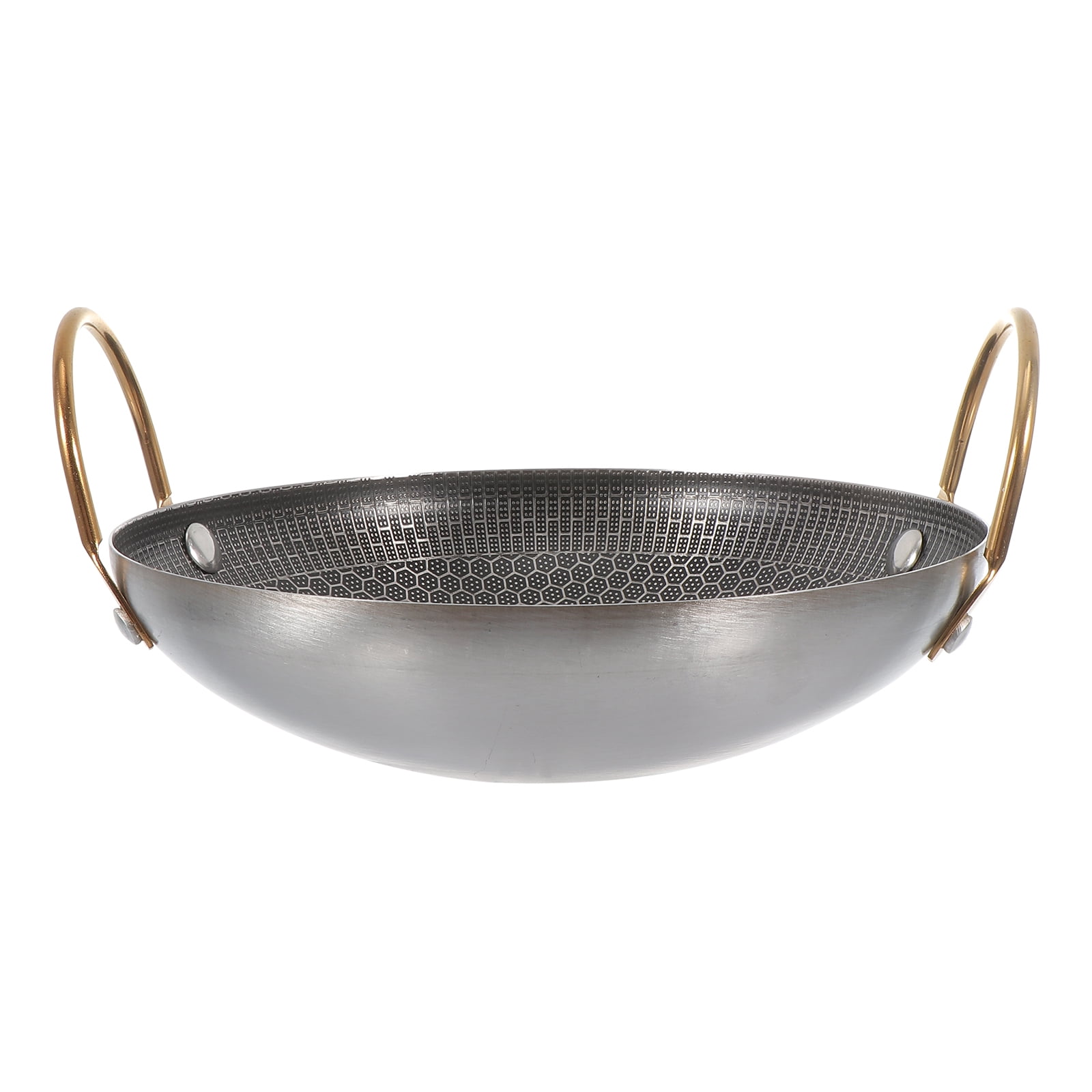 Pan Pot Paella Steel Stainless Cooking Frying Korean Soup Wok Hot Bowls Ramen Spanish Grill Skillet Pan Egg Induction, Size: 21X16X3.5CM