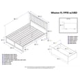 thumbnail image 7 of Mission Platform Bed with Flat Panel Foot Board and 2 Urban Bed Drawers in, Multiple Colors and Sizes, 7 of 7